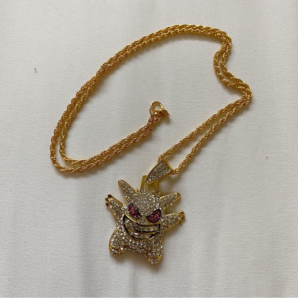 Pokemon Kids Gengar Pendent and Chain - Picture 1 of 3